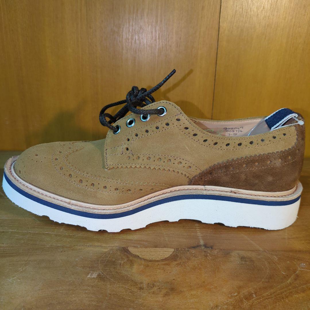 新品 定価12万◆トリッカーズ デンハム コラボ 牛革 シューズ　バートン　革靴