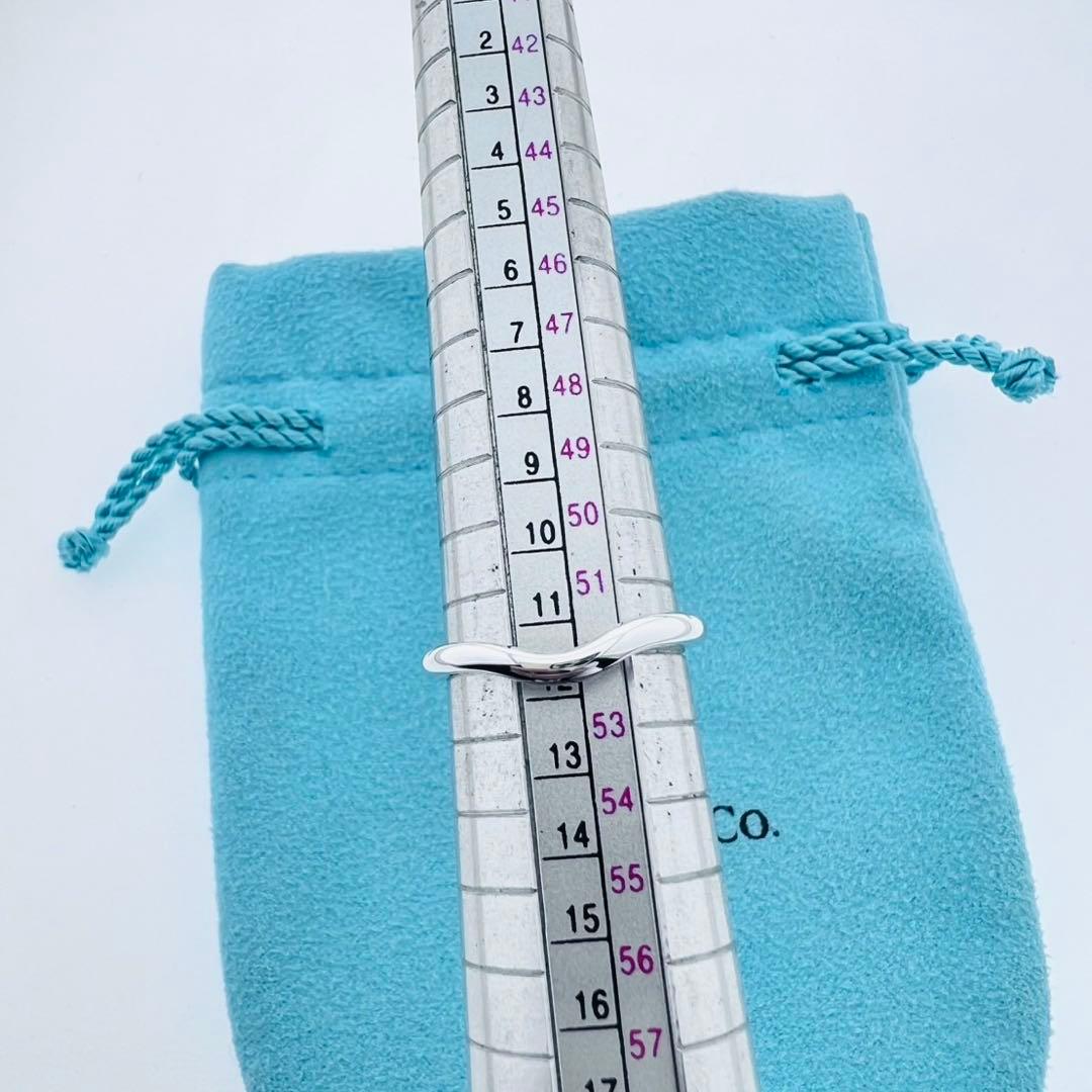 TIFFANY ティファニー カーブド バンド リング 11.5号 極美品