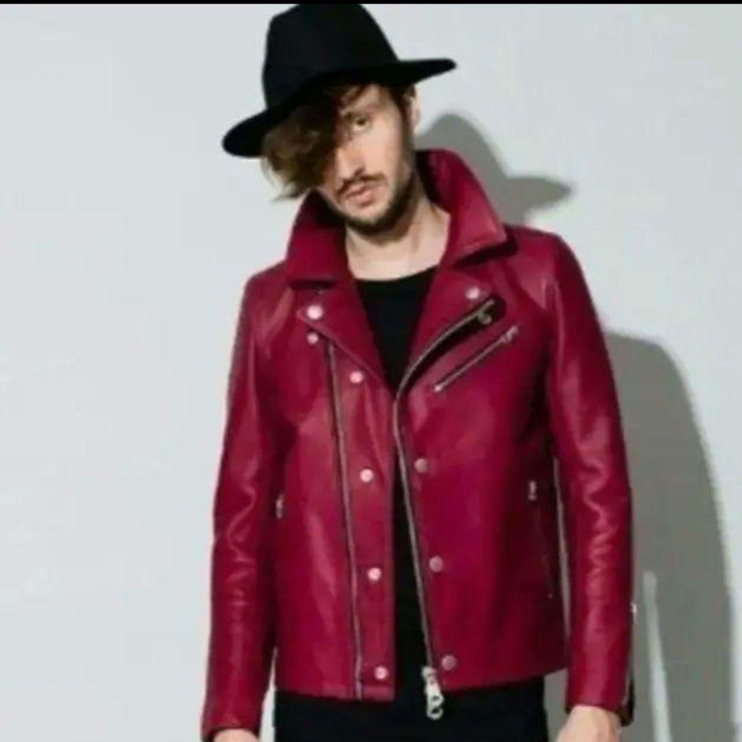 ノーアイディー赤まテーラードライダースzara hareパーカー