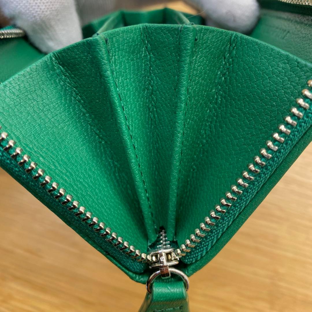 【美品】アンテプリマ ディアマンテ ケース グリーン　緑　 小銭入れ