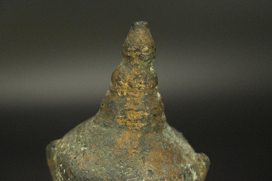 東南アジア美術 ガンダーラ 古銅 仏頭 高13.3cm(LC324)