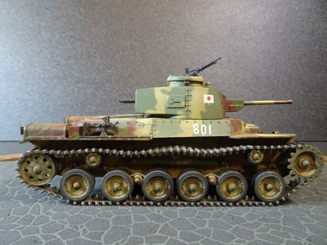 タミヤ1/35 日本陸軍97式中戦車改　戦車プラモデル　完成品