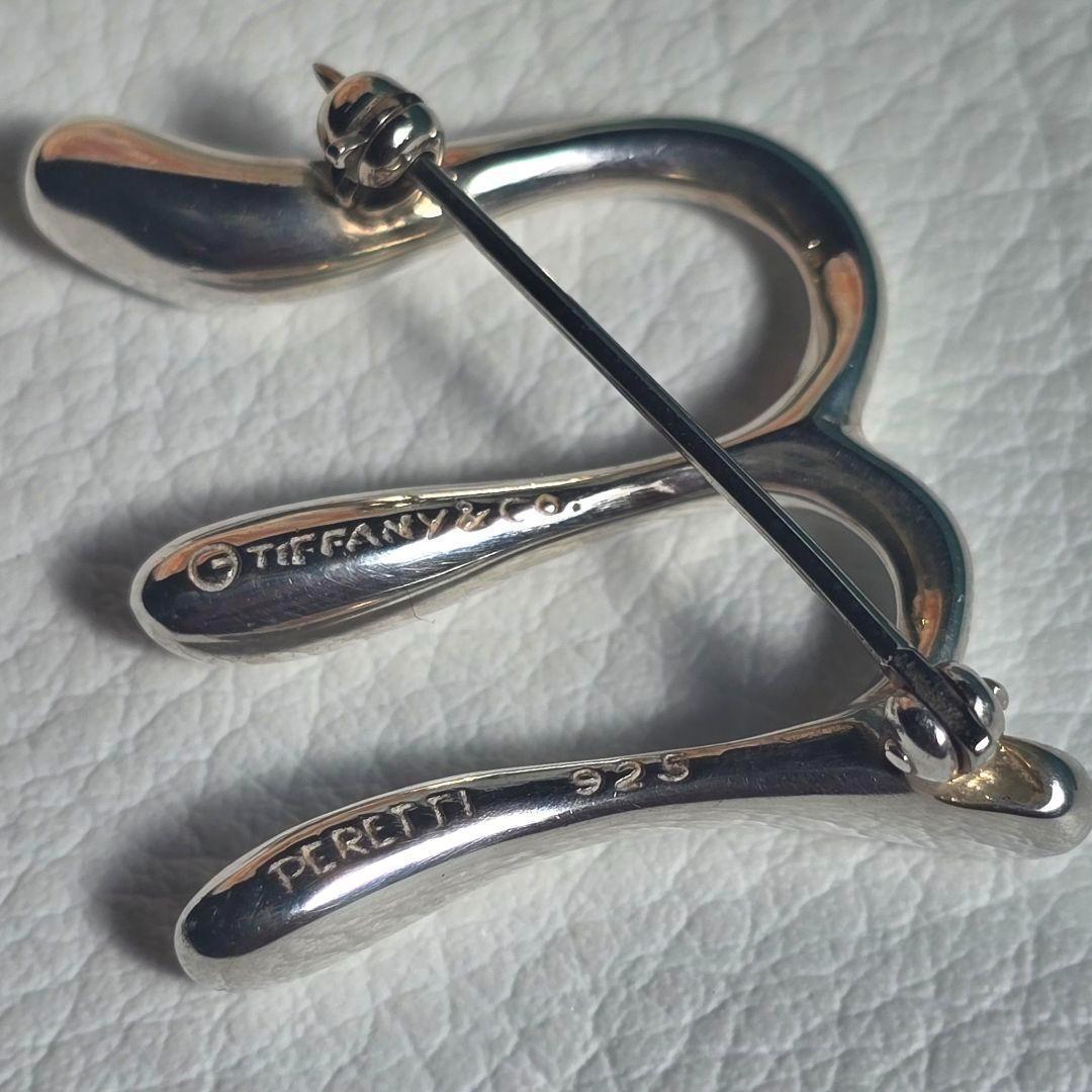 TIFFANY&Co. ティファニー イニシャル M ブローチ SV レディース