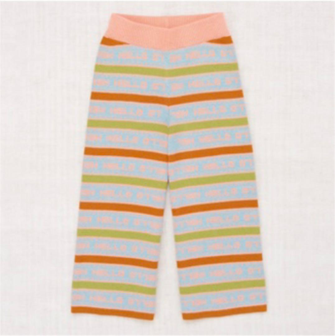 misha and puff “HELLO” ニットパンツ