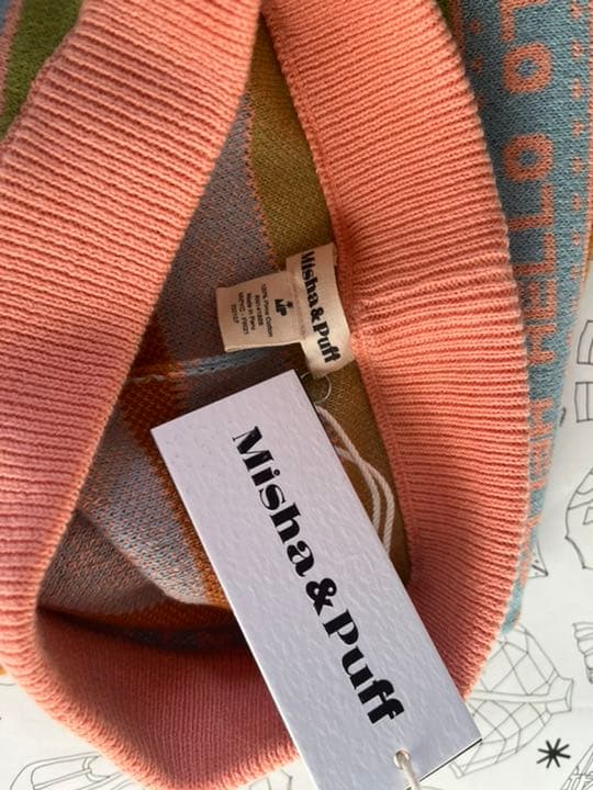 misha and puff “HELLO” ニットパンツ