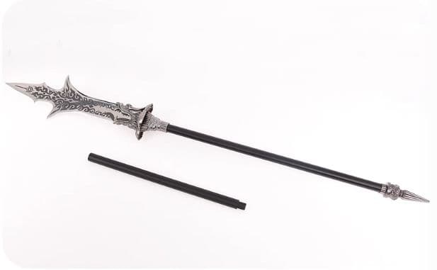 二郎神槍 黒神話悟空 楊戬三尖両刃銃 古兵器 手鍛造打 長銃 Cosplay