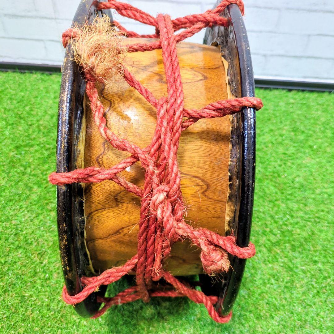 良品】和太鼓 締太鼓 バチ付 伝統芸能 和楽器