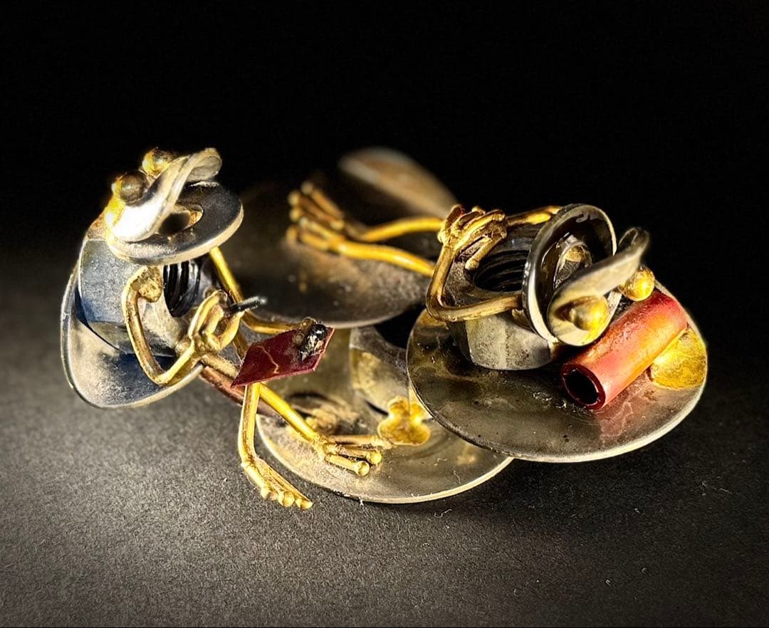 金属製カエルフィギュアセット 医療現場8種類