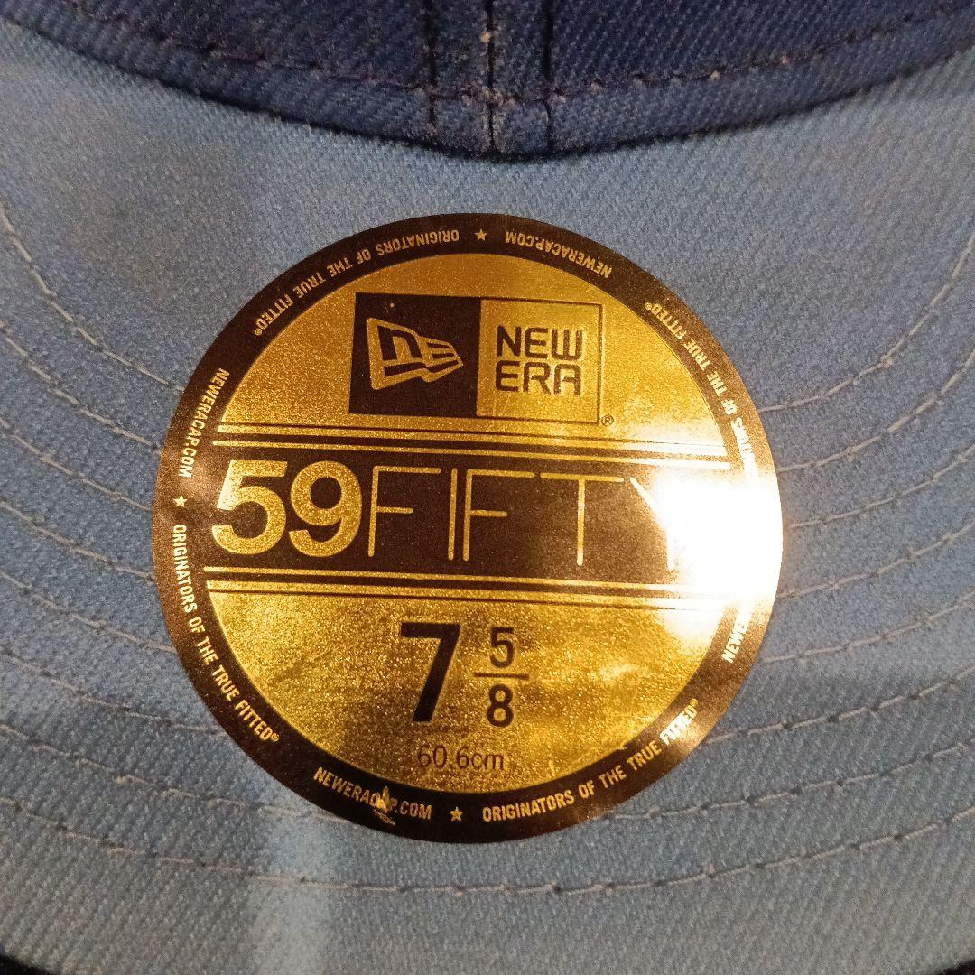 Supreme シュプリーム キャップ 7 5/8 ニューエラ ブルー - メルカリ