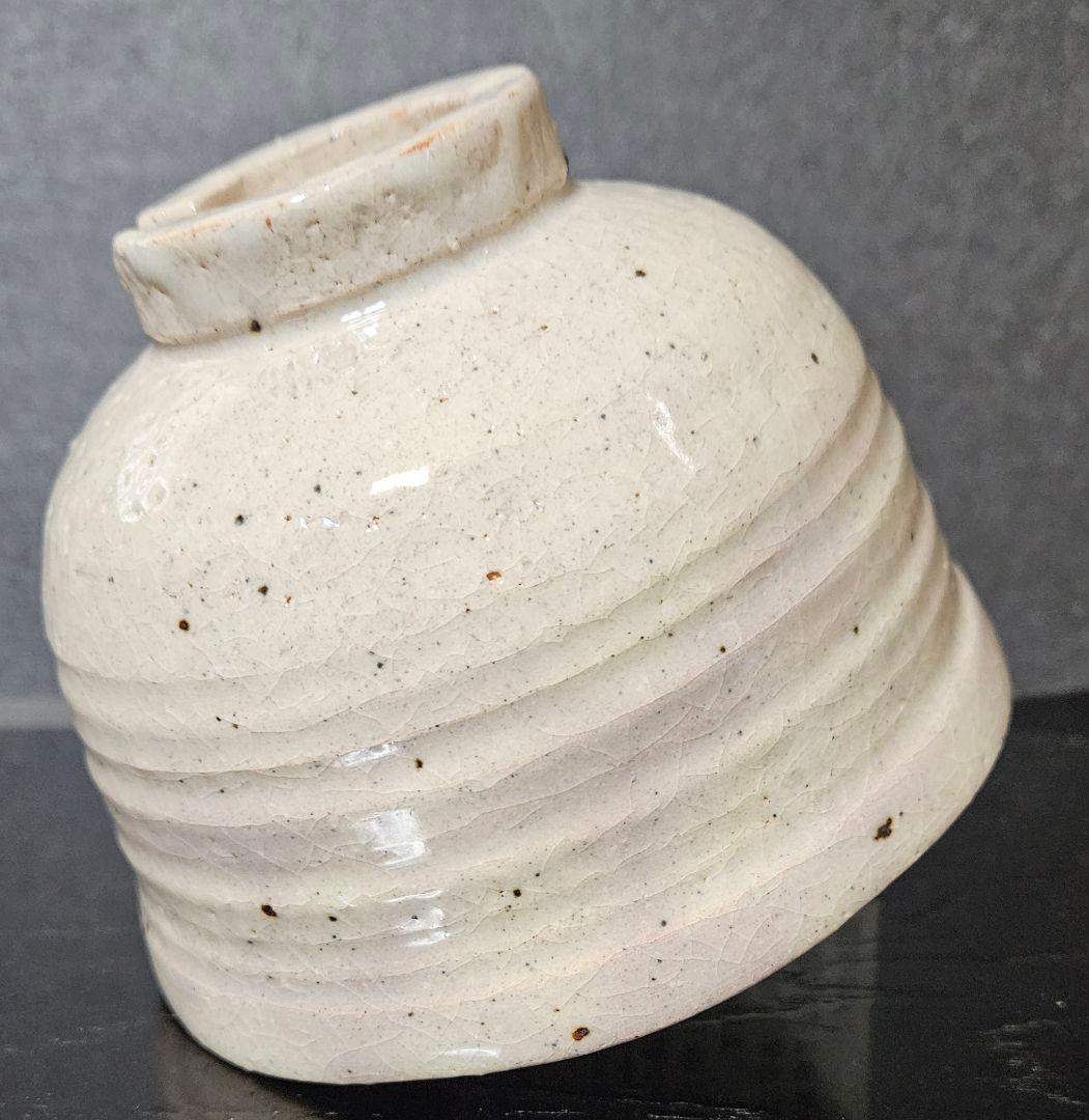 【茶人未使用品！放出品❗】長岡空斎造　出雲焼　楽山焼　高麗割高台　茶碗　共箱