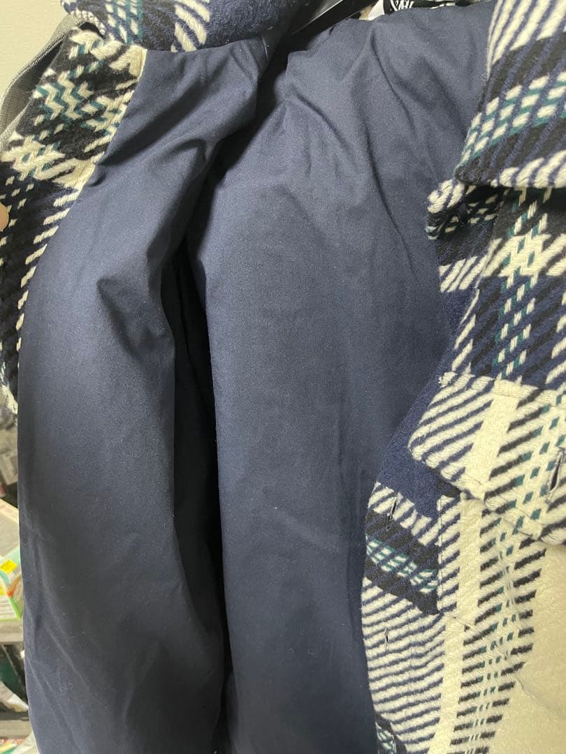 ZARA ウールチェックシャツジャケット