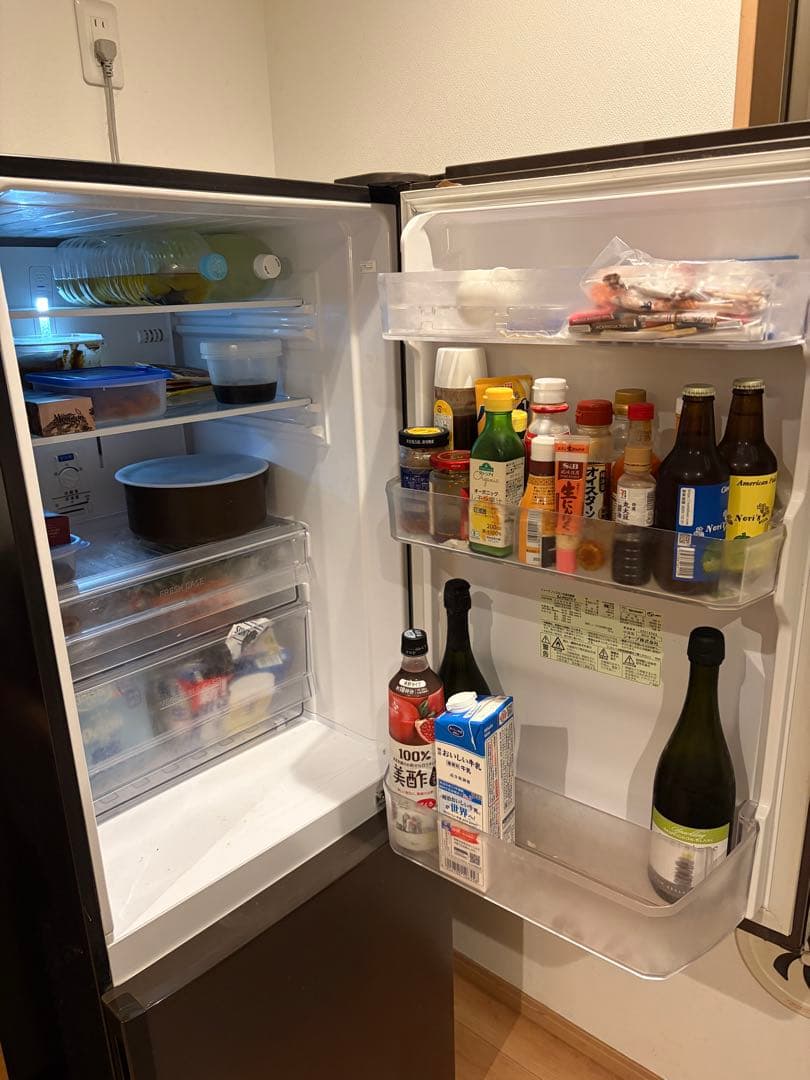 SHARP SJ-PD27Y-T冷蔵庫 ブラウン 270L