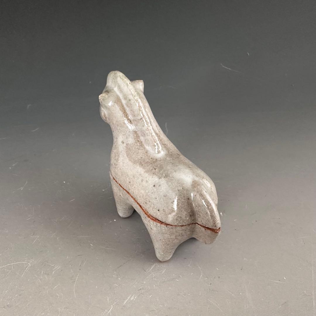 茶道具　干支　午年　馬　香合　松尾潤　共箱　施釉　初釜　炭点前　正月