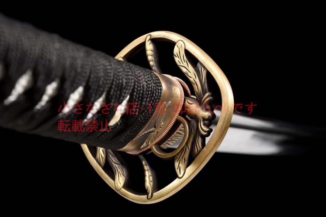 純銅精彫銅装T10焼刃『トンボ』古兵器 武具 刀装具 日本刀 模造刀 居合刀