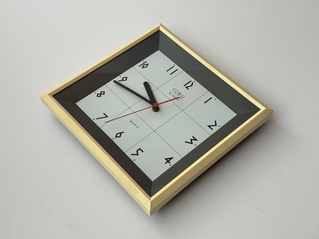 ポストモダン ミッドセンチュリー ヴィンテージ 1995年 掛時計 動作確認済