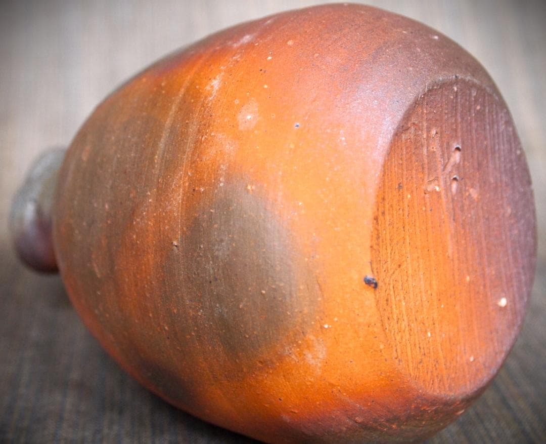 人気作家☆中村和樹【師：中村真・中村六郎】☆備前【窯変】徳利2