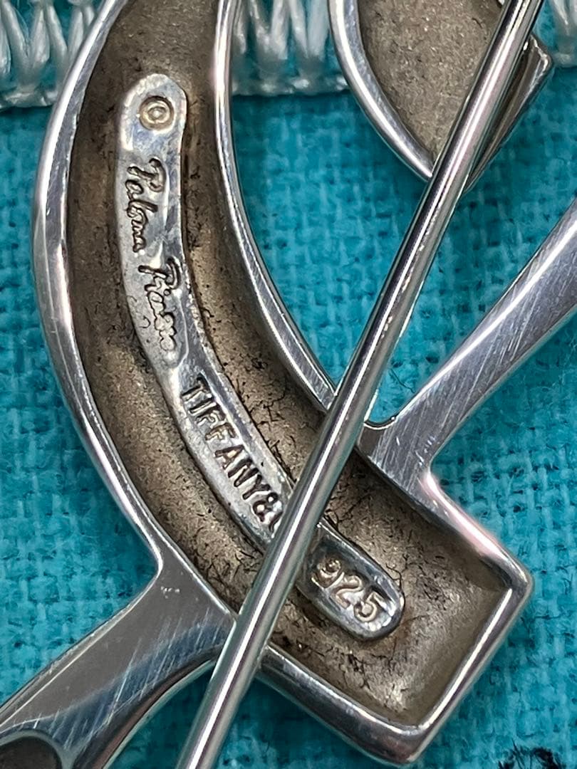 希少 Tiffany パロマピカソ シルバー 音符ブローチ Ag925