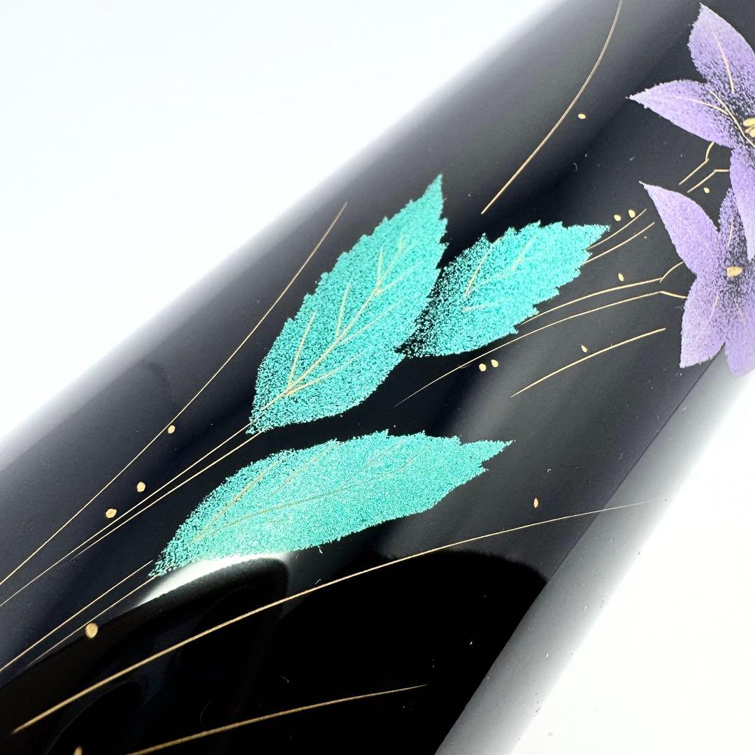 新品未使用 輪島塗 花瓶 水指 天然木 漆器 漆芸花器 伝統工芸 共箱