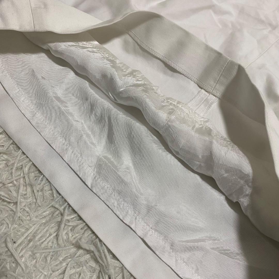 ドリスヴァンノッテン 藍染 和柄 総柄 スカート コットン 白 36 S