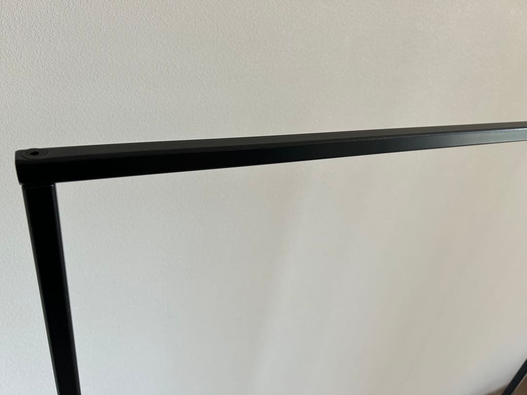 KANADEMONO シンプル アイアン ハンガーラック Black W90cm