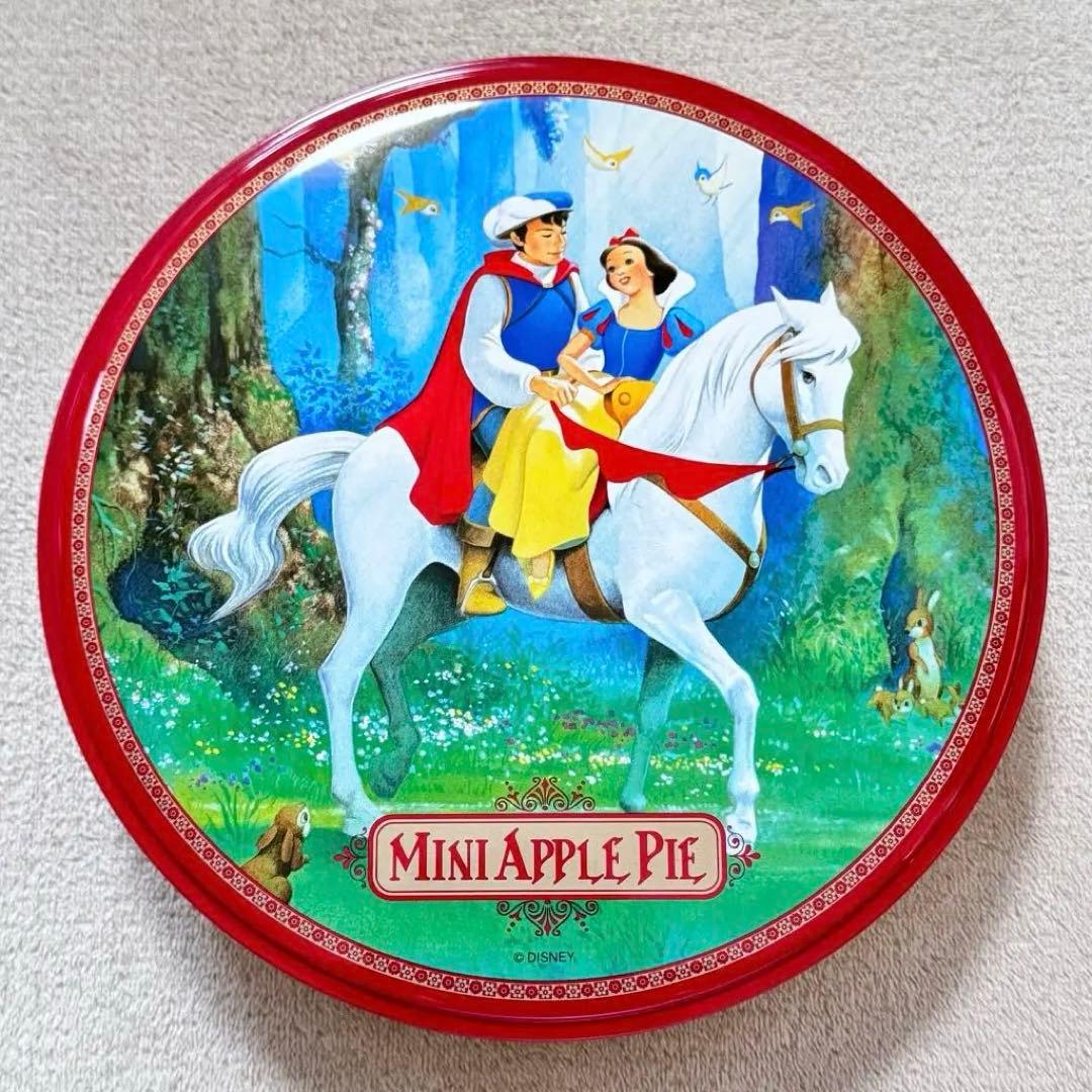 当時物レアグッズ】ディズニーランド 白雪姫 ミニアップルパイ缶 90