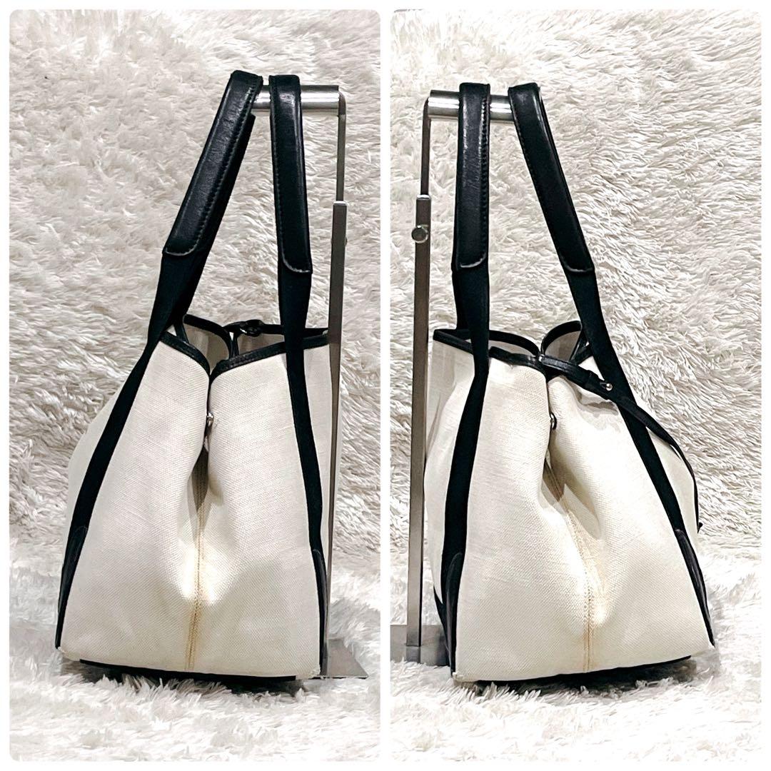 バレンシアガ カバスS トートバッグ キャンバス アイボリー