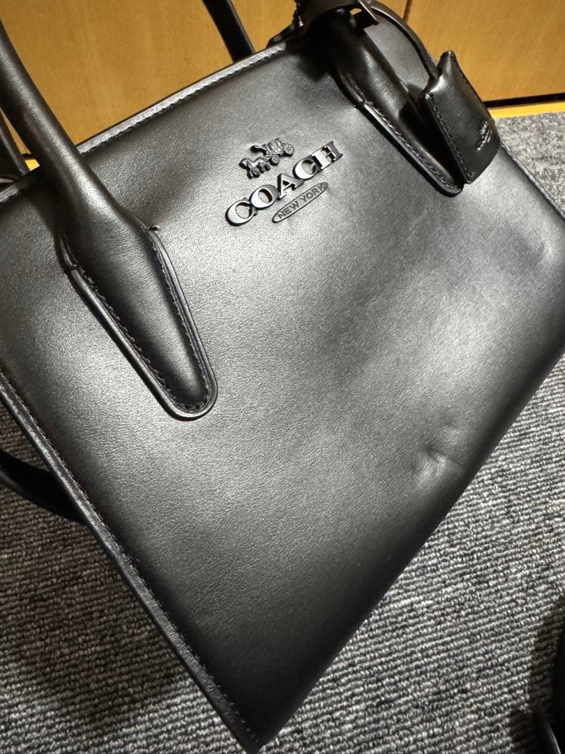 【美品】COACH コーチ 2way アンドレア キャリーオール ハンドバッグ