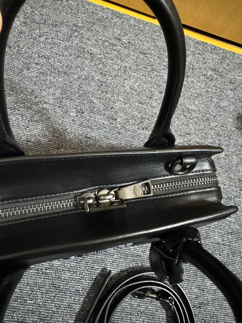 【美品】COACH コーチ 2way アンドレア キャリーオール ハンドバッグ