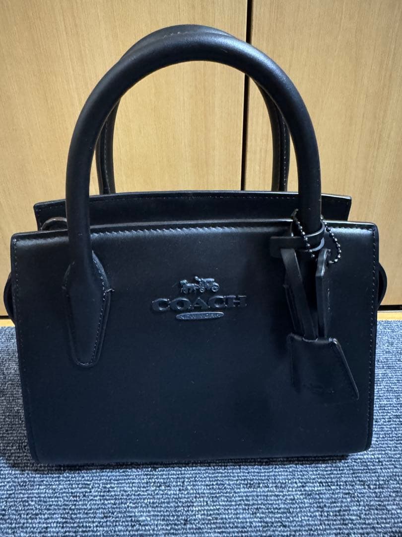 【美品】COACH コーチ 2way アンドレア キャリーオール ハンドバッグ