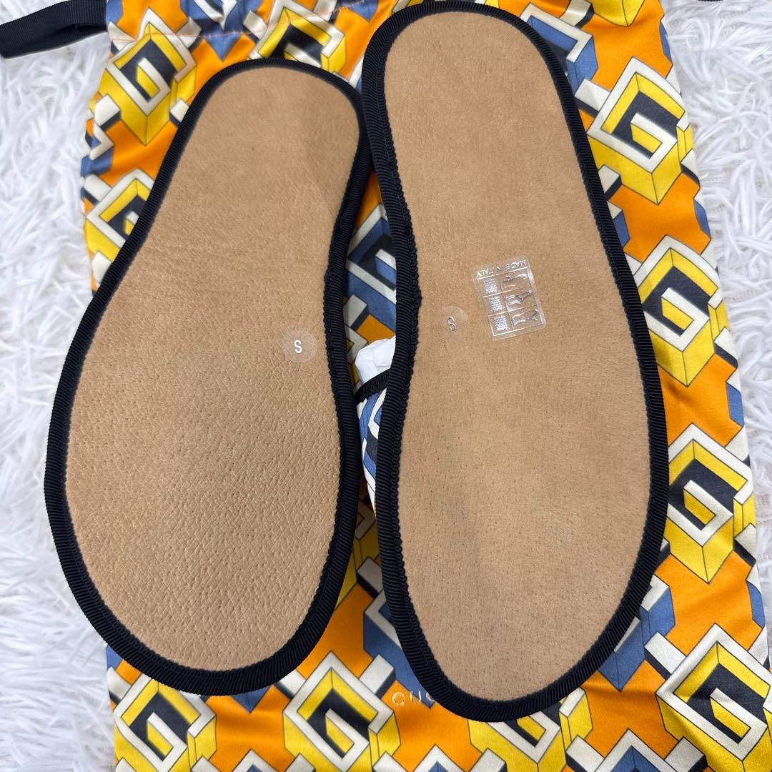 箱付き GUCCI とラベルセット スリッパ S アイマスク バッグ 箱あり 箱つき