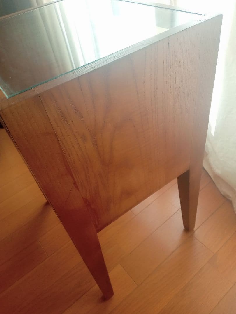 ZARA HOME ザラホーム】サイドテーブル ガラス×ラタン×ウッド - メルカリ