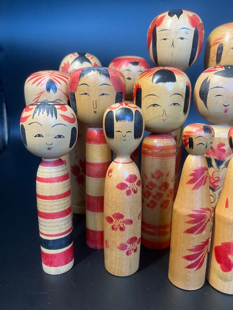 伝統こけし16本まとめ売り 戦前小野寺重一煤孫実太郎他 東北