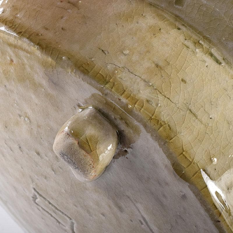 北大路魯山人作 瀬戸焼 黄瀬戸 かぶら絵 鉢 共箱 M R8015C