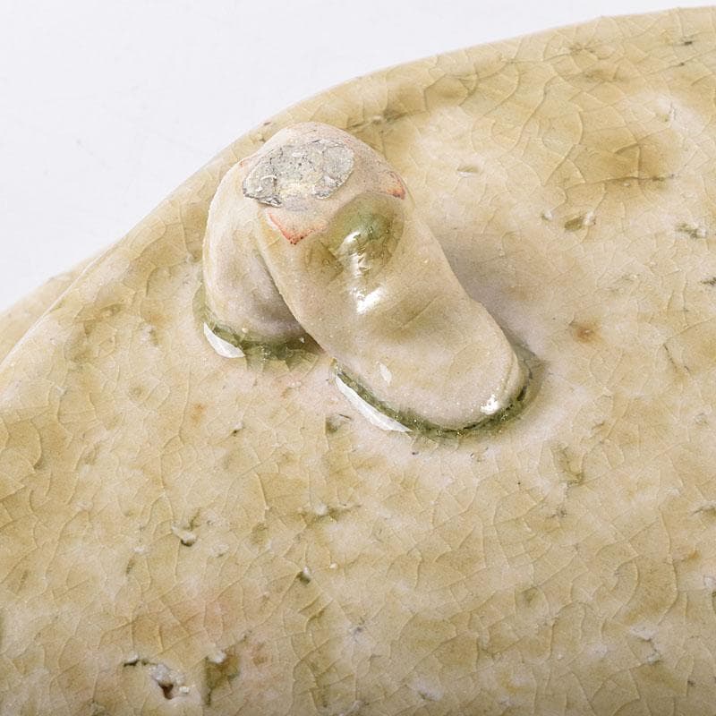 北大路魯山人作 瀬戸焼 黄瀬戸 かぶら絵 鉢 共箱 M R8015C