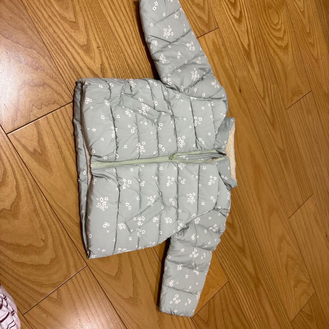 新品未使用⭐︎プチバトー⭐︎花柄中綿入りアウター⭐︎86cm⭐︎