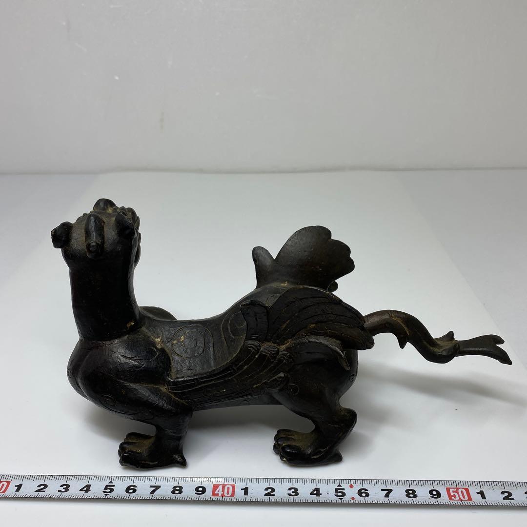 古銅　珍獣置物　831g 20.5㎝　トトオ　東さ7-0708☆2F