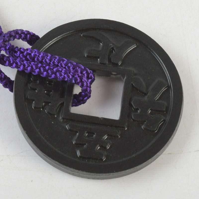 時代提げ物 黒漆 三つ葉葵蒔絵 印籠 薬入 根付 緒締め玉 C 9455