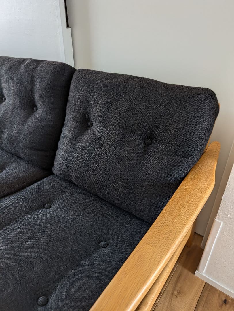 マルニ60 フレームチェア・オーク（ナチュラル）・3シーター・ファブリック