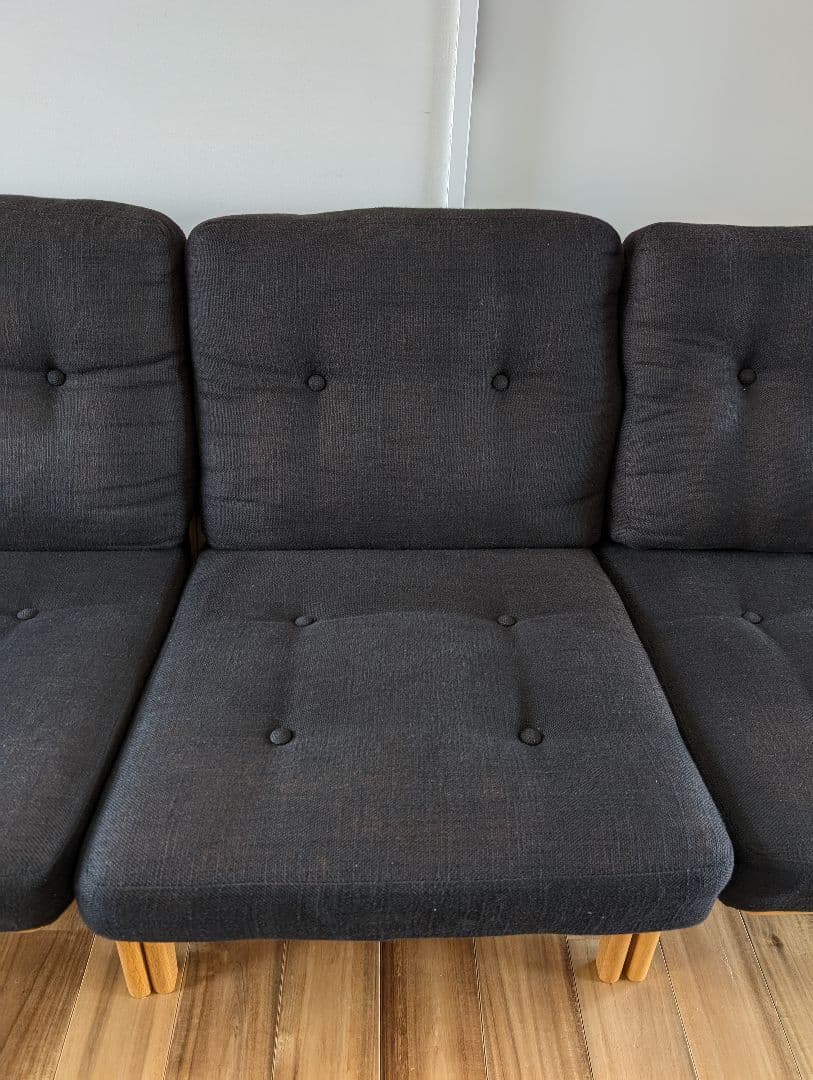 マルニ60 フレームチェア・オーク（ナチュラル）・3シーター・ファブリック