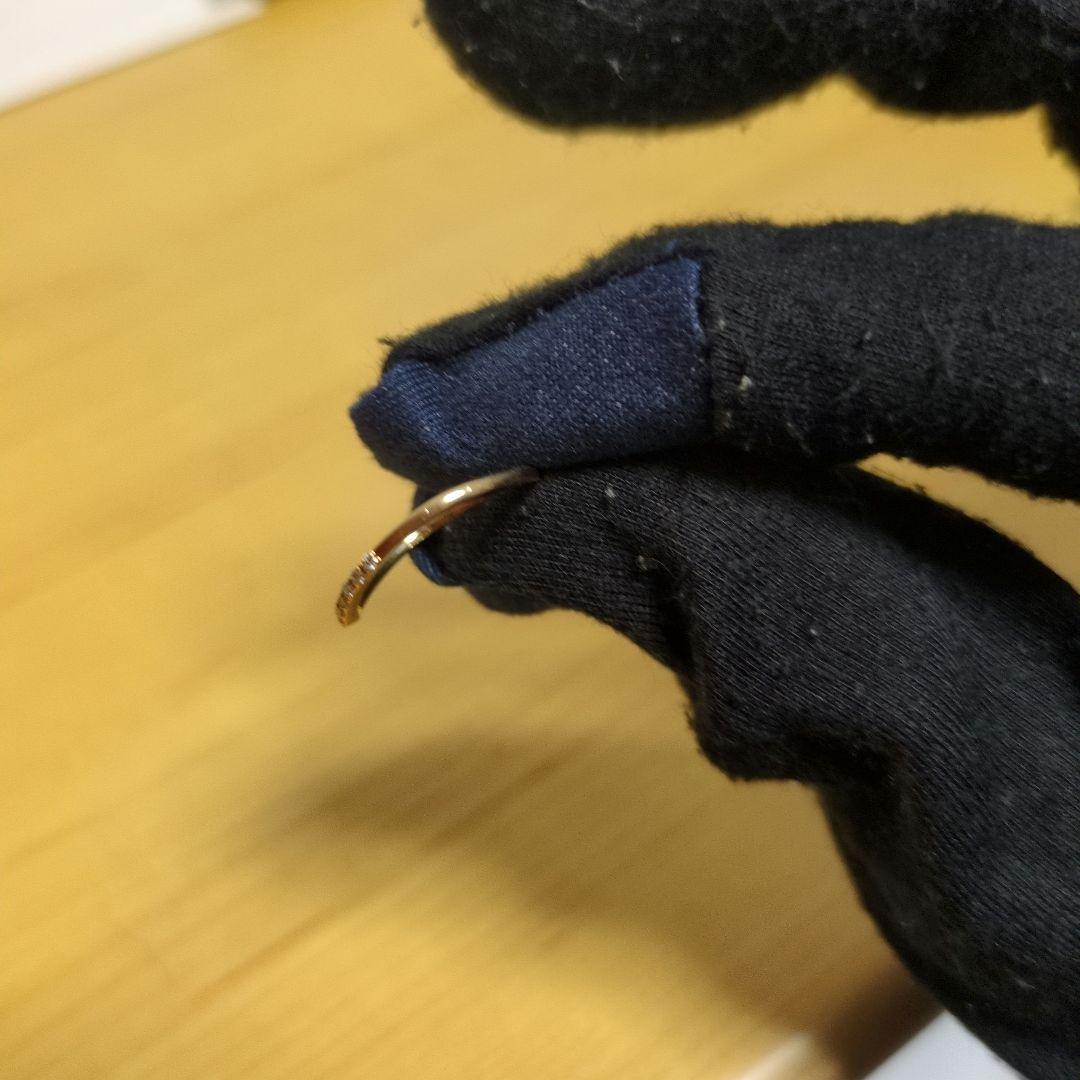 agete 18K ダイヤモンドリングと10K ダイヤモンドリング 7号