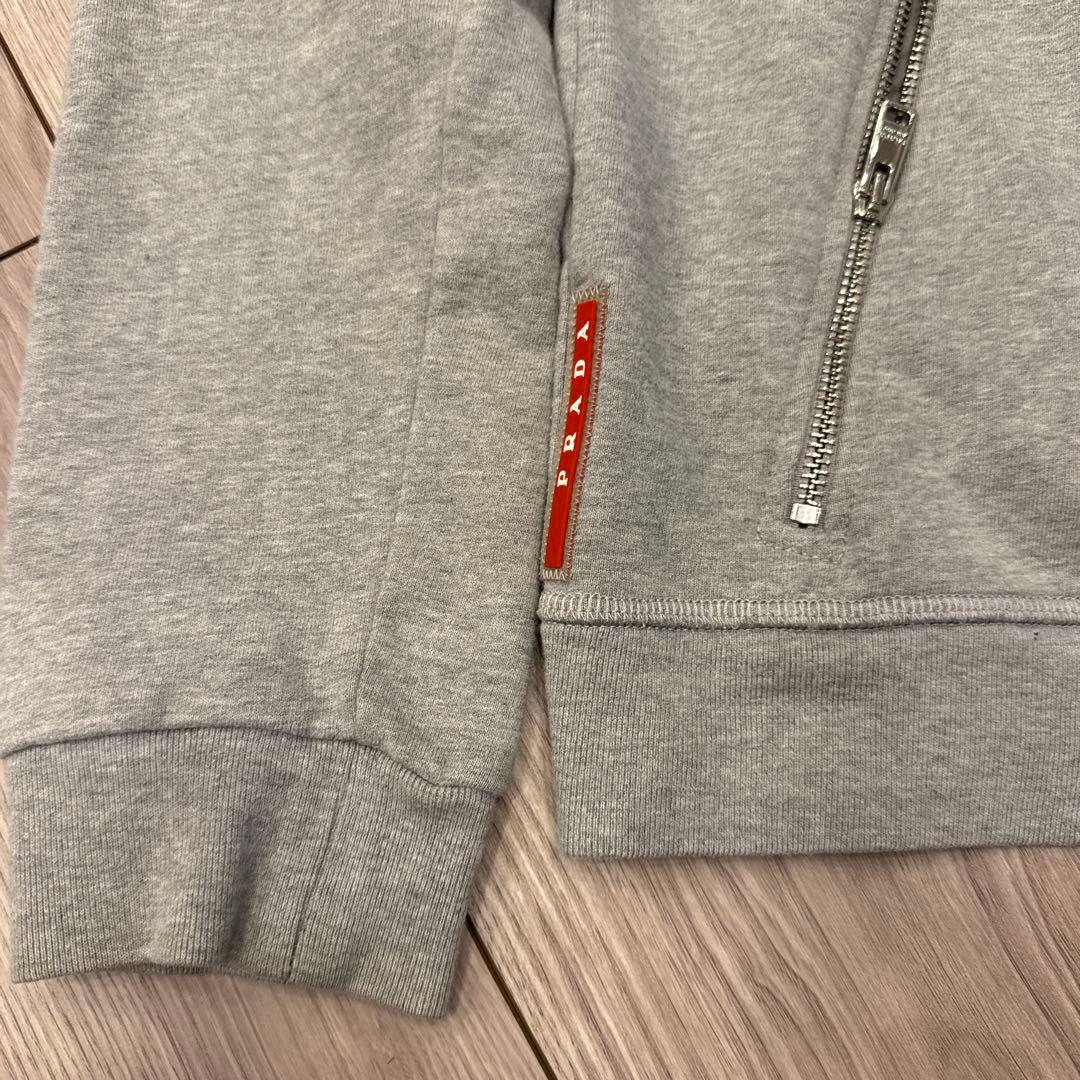 PRADASPORTSグレー フルジップパーカー　プラダスポーツ
