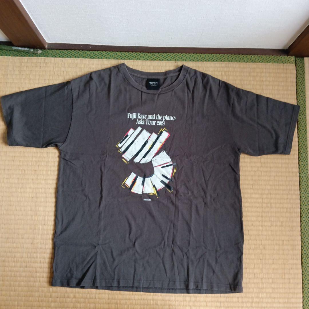 藤井風　アジアツアーTシャツ　Fujii kaze and the piano Fujii Kaze and the piano U.S. Tour t-shirt Size XL black Cotton