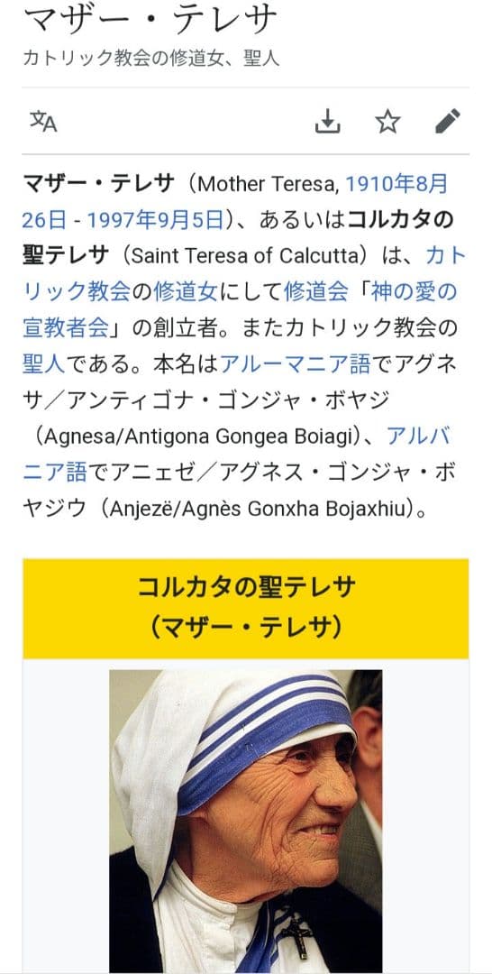 2972 外国切手 イタリア 1998年 マザーテレサ カトリック教会の修道女