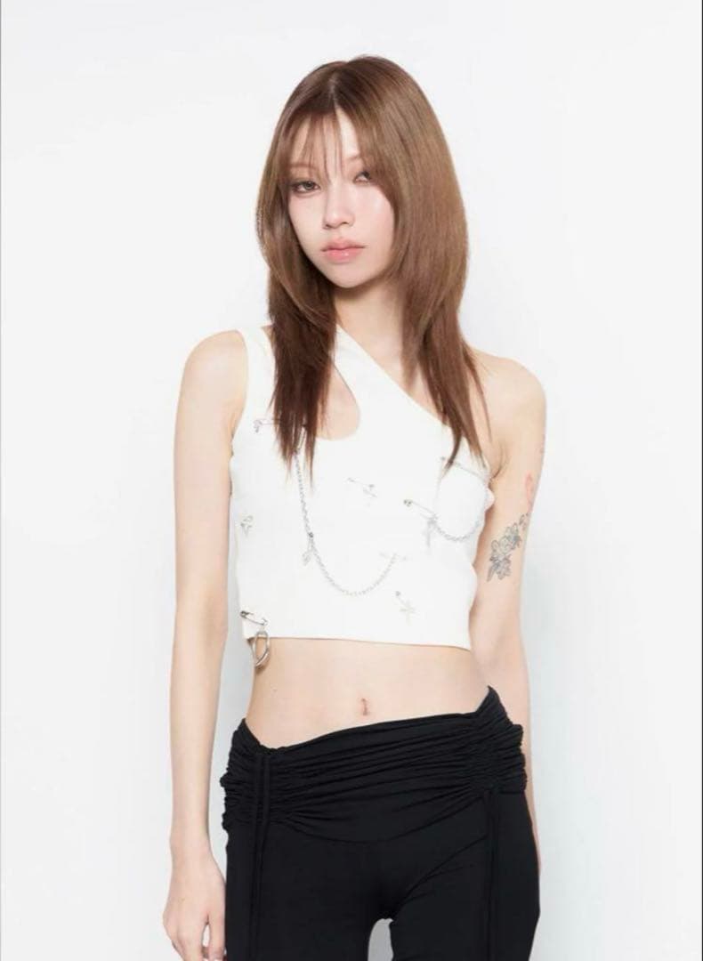 トップス TheRedThread S customize chain tank