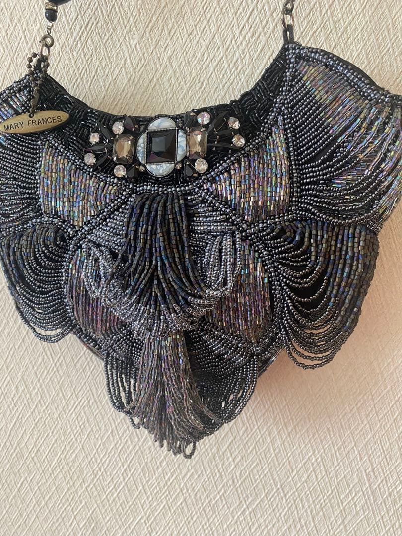 MARY FRANCES ビーズバッグ　パーティーバッグ