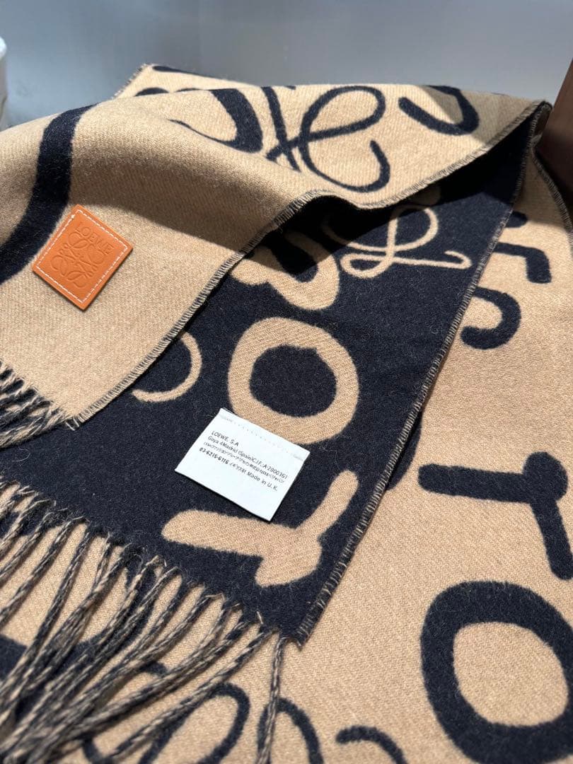 LOEWE ロエベ ロゴジャカード マフラー