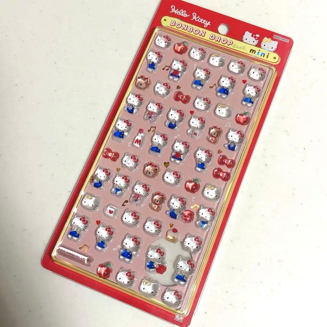 【正規品】即日発送！　サンリオ ハローキティ ボンボンドロップシール ミニ　6枚