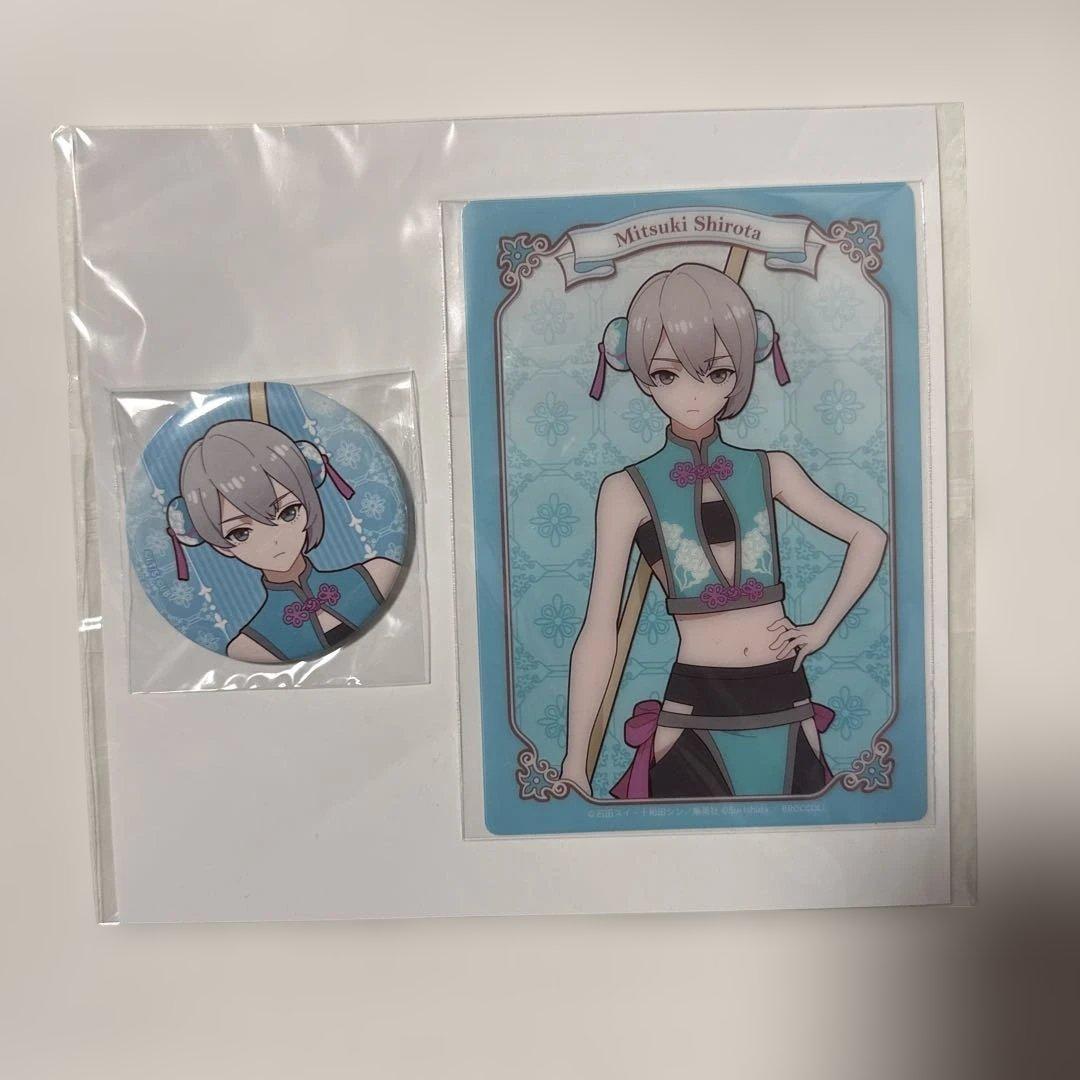 ジャックジャンヌ オンラインくじ C賞クリアカード缶バッジ 白田美ツ騎