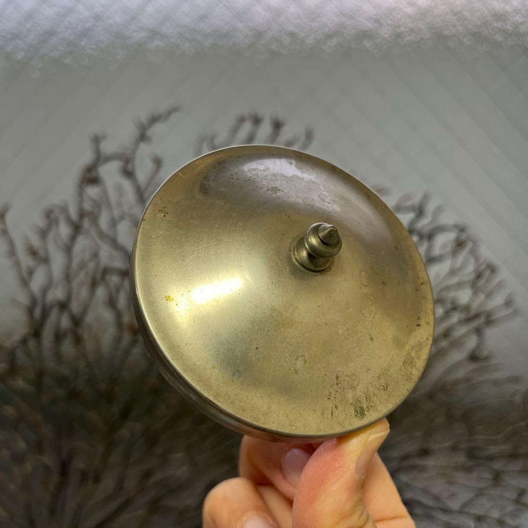 骨董 時代ガラス 希少 南京型 小振り 飴屋瓶 キャンディポット 小物入れ