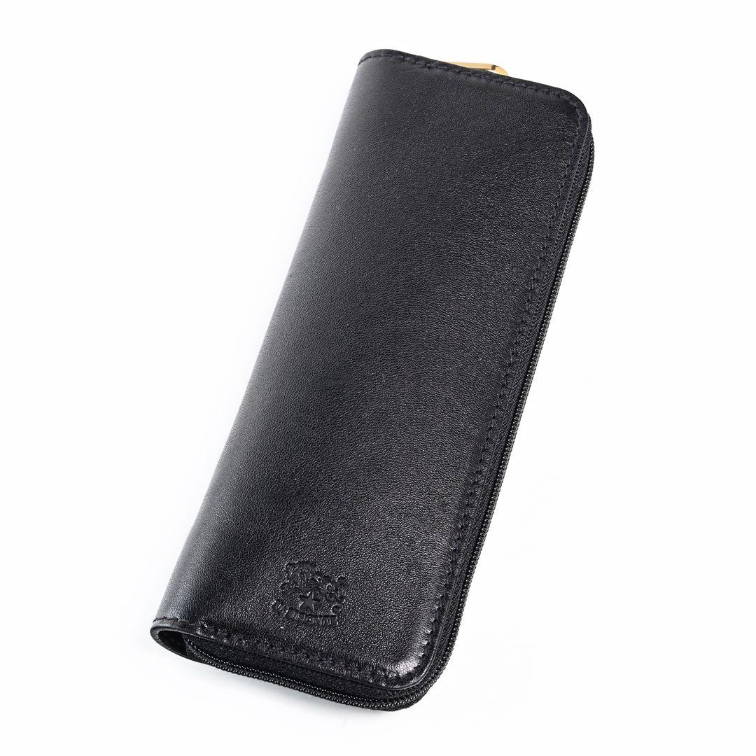 イルビゾンテ　レザーペンケース　黒